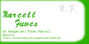 marcell fuves business card