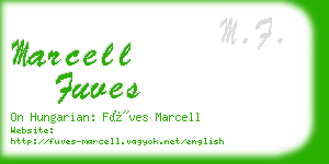 marcell fuves business card